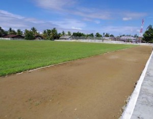lapangan bola dan track atletik